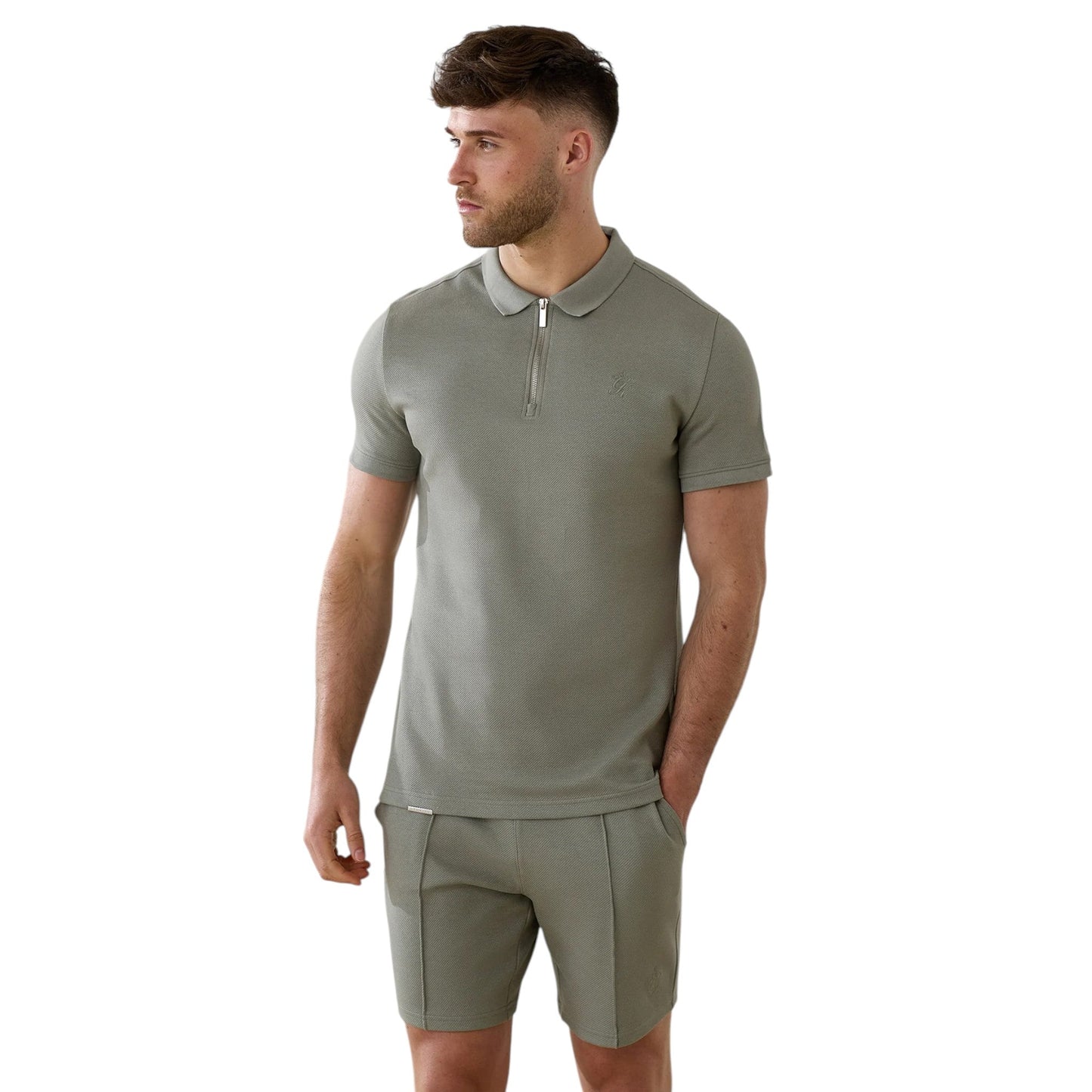 Portals Textured designed - Polo Soft - Khaki