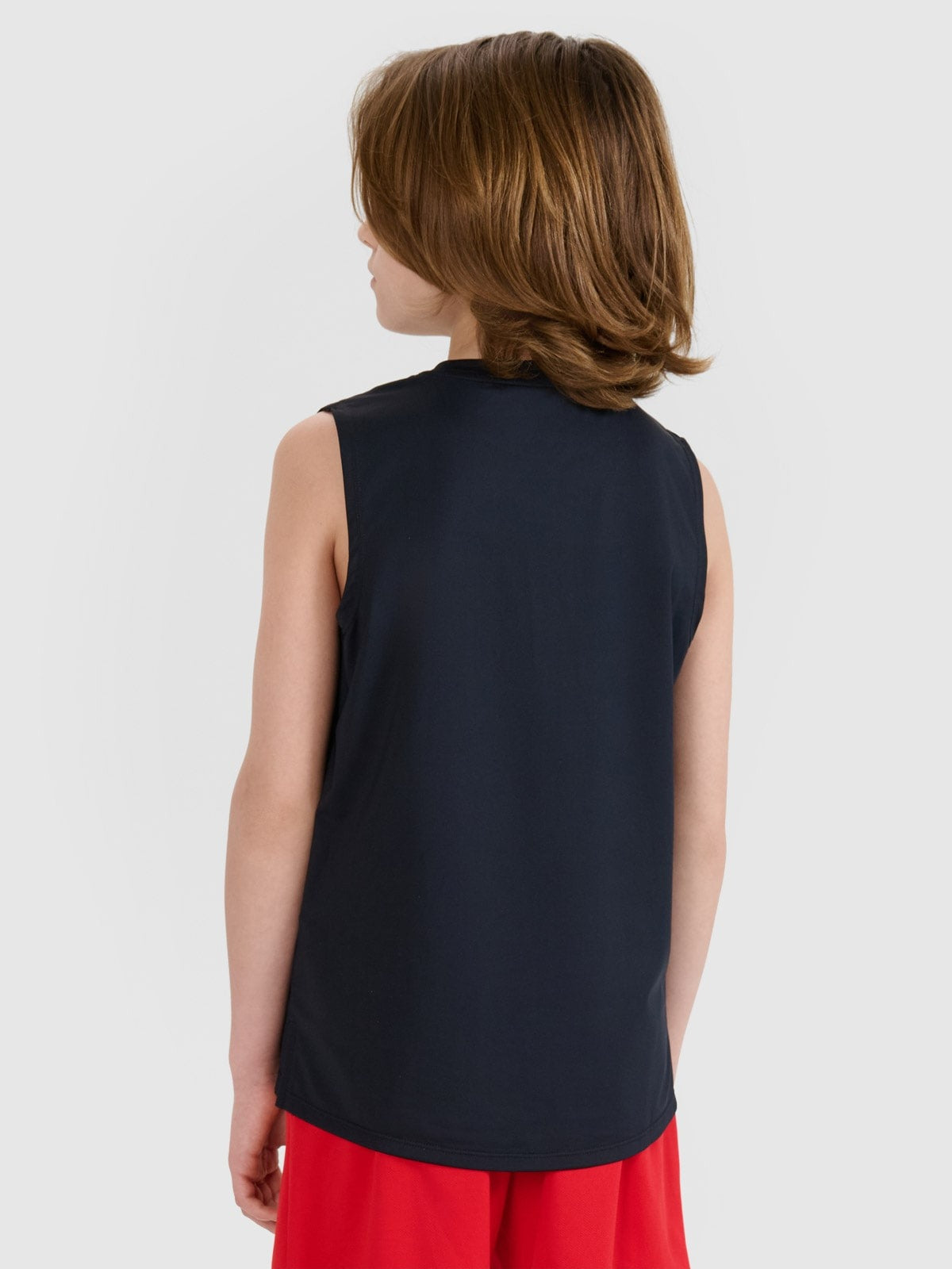 Boy's quick-drying sports tank top - black