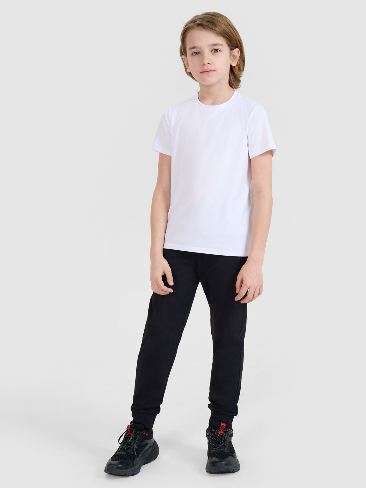 Boy's quick-drying sports T-shirt - white