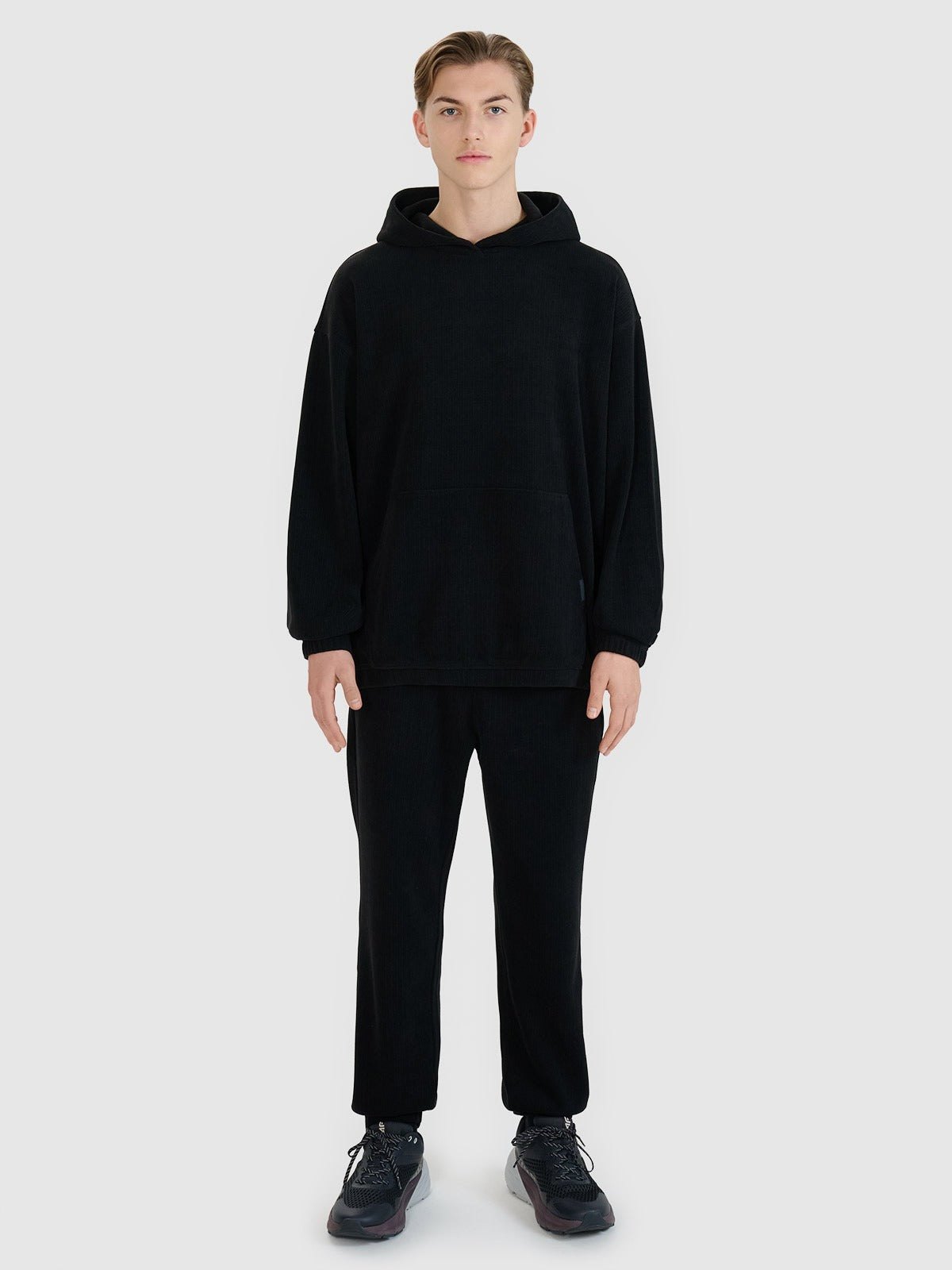 Men's pullover hoodie - black