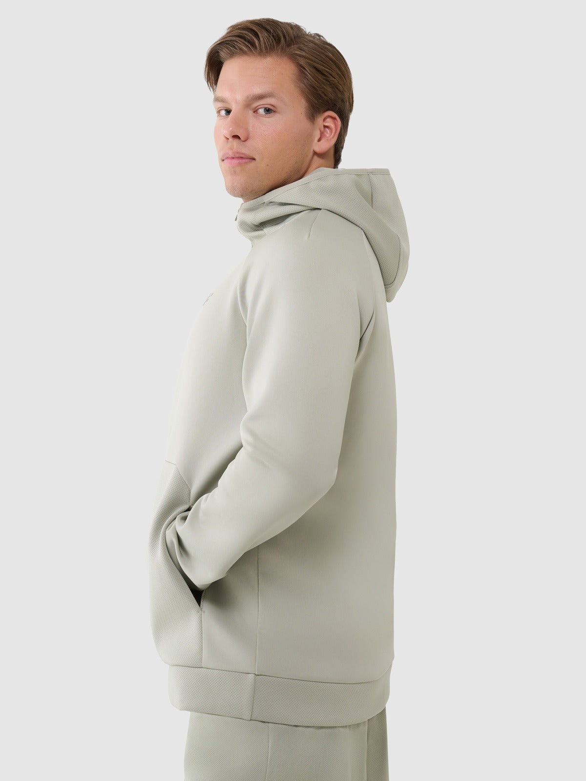 Men's regular quick-drying training sweatshirt - khaki