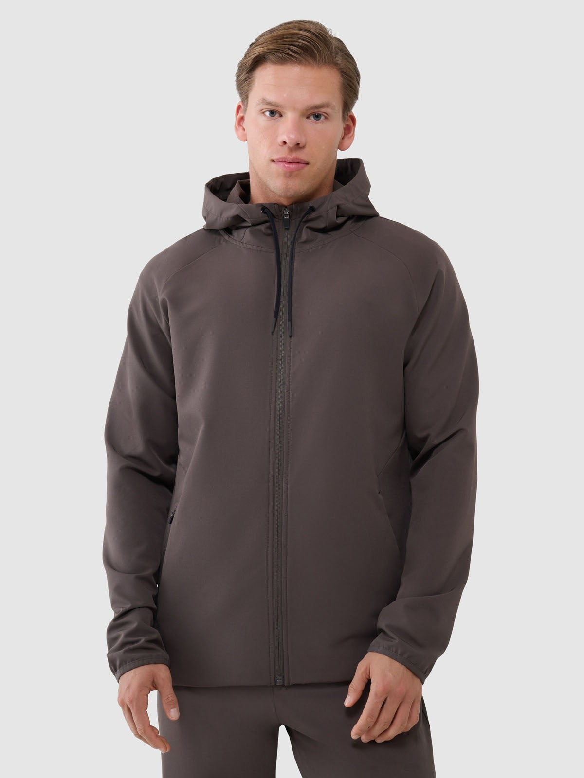 Men's regular quick-drying training sweatshirt - brown