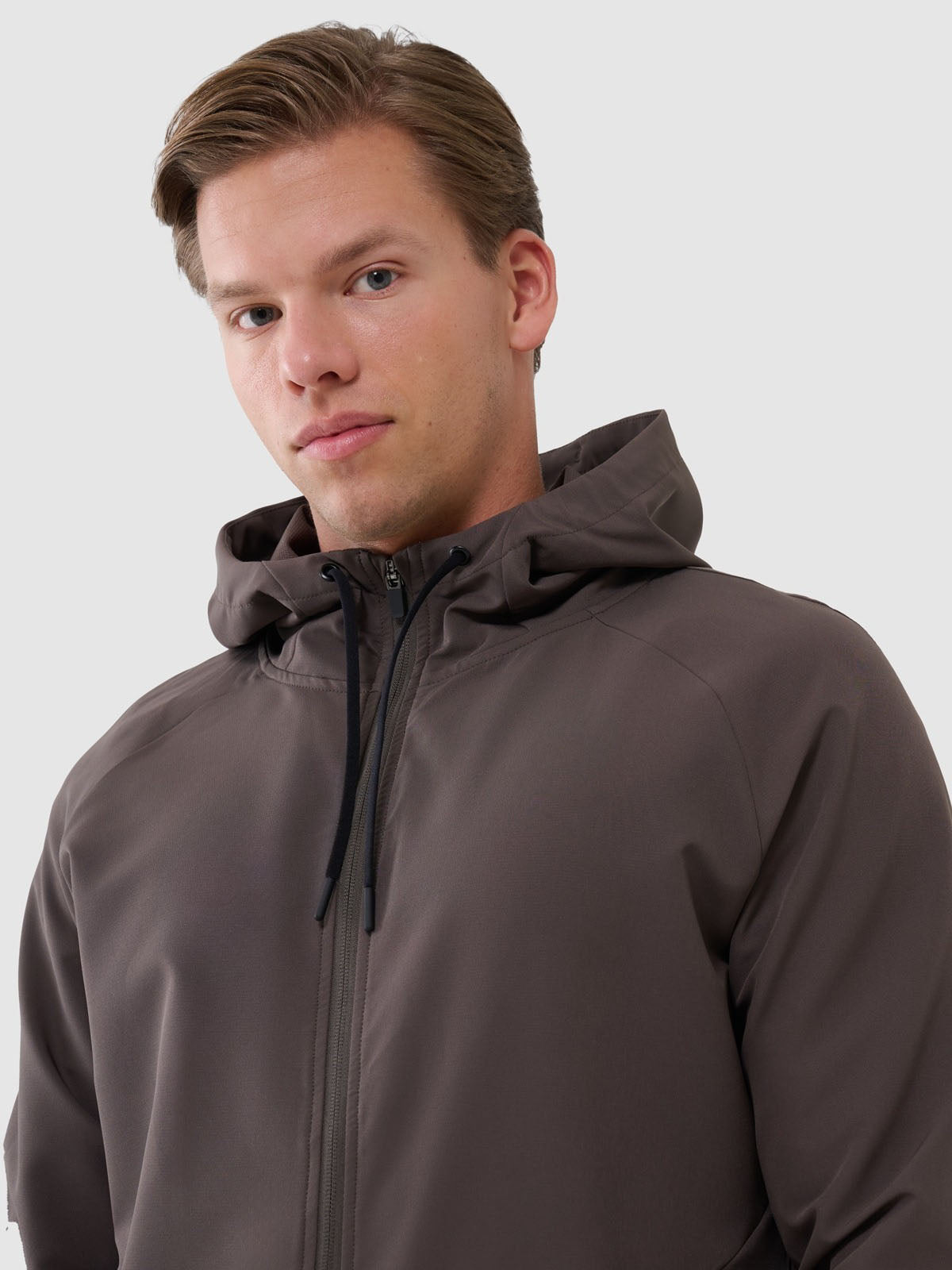 Men's regular quick-drying training sweatshirt - brown