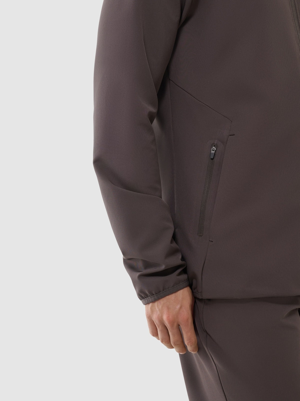 Men's regular quick-drying training sweatshirt - brown
