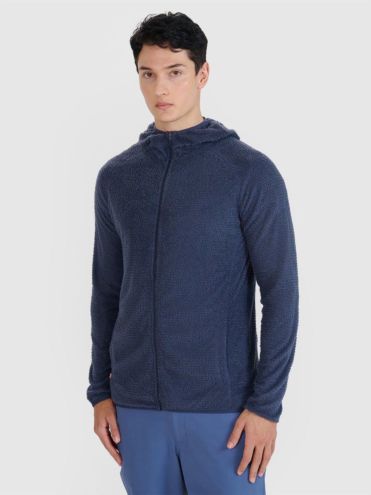 Men's Primaloft Active zip-up hooded trekking sweatshirt - grey