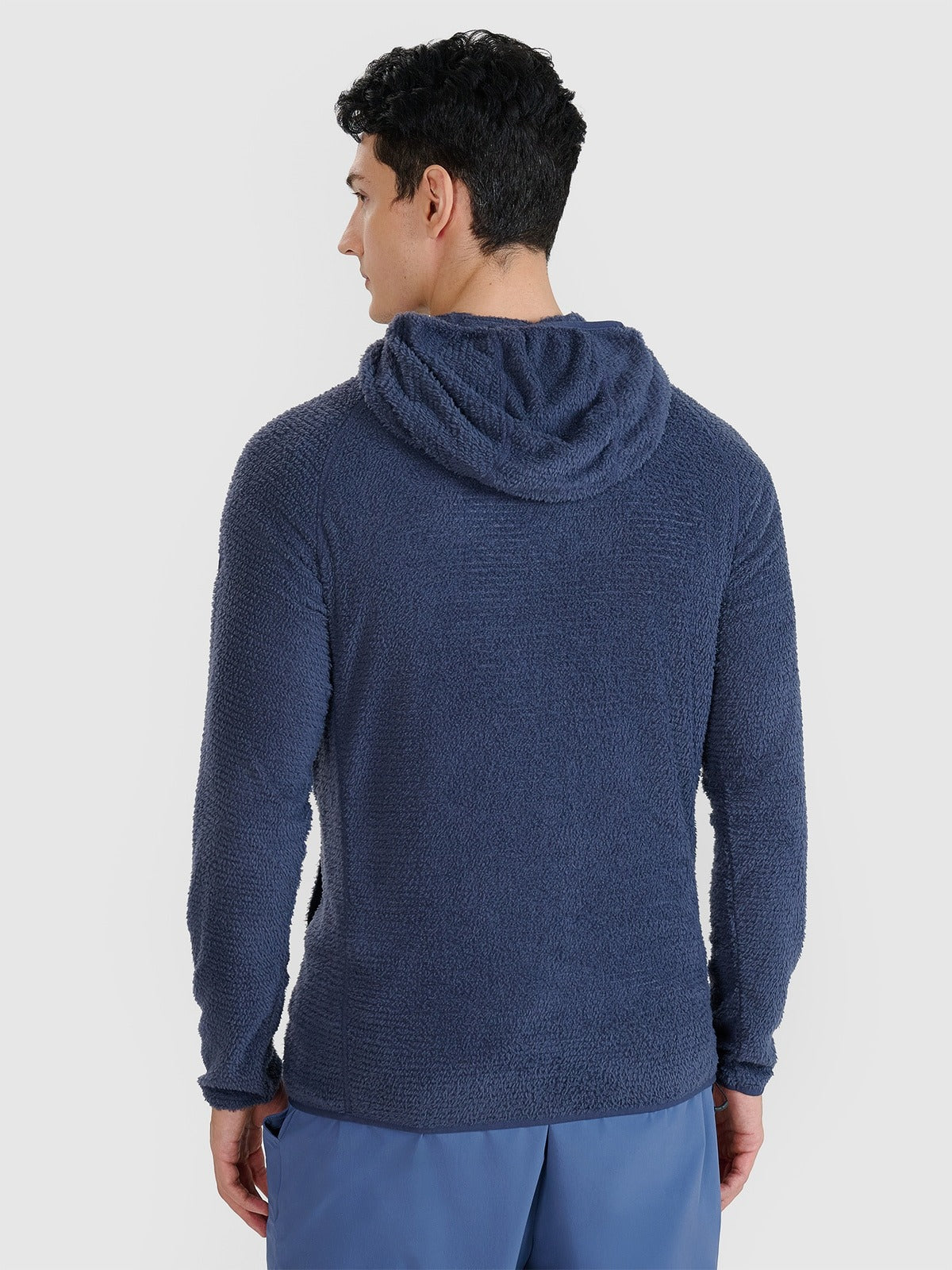 Men's Primaloft Active zip-up hooded trekking sweatshirt - grey