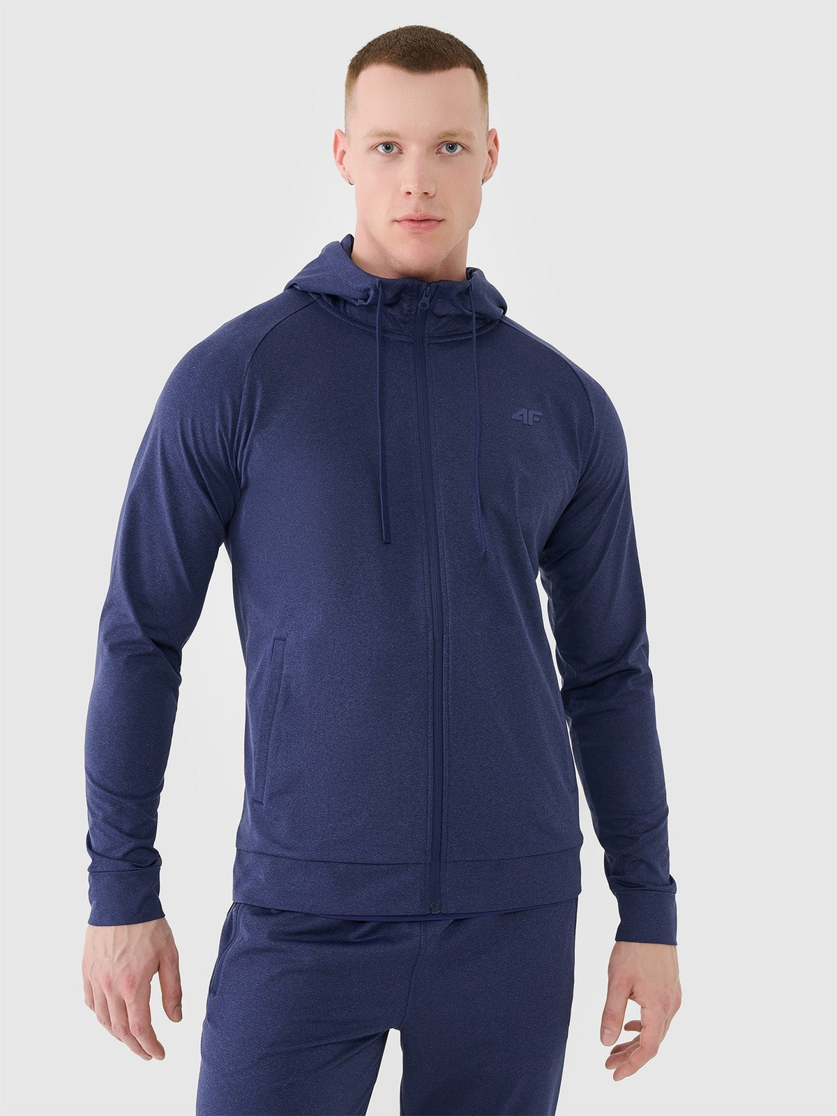 Men's quick-drying training sweatshirt - navy blue