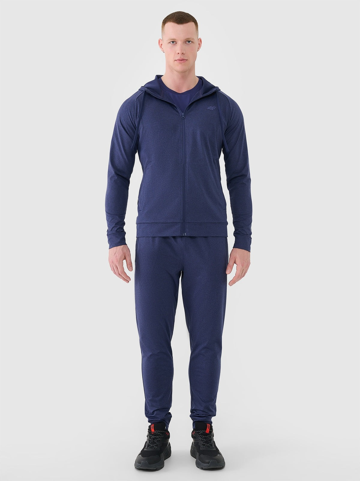 Men's quick-drying training sweatshirt - navy blue