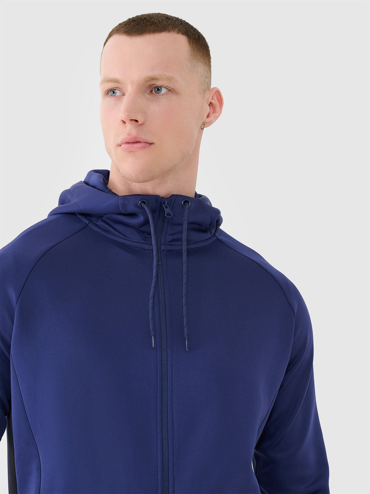 Men's quick-drying training sweatshirt - navy blue