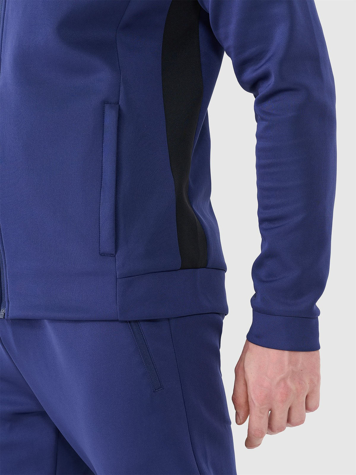 Men's quick-drying training sweatshirt - navy blue