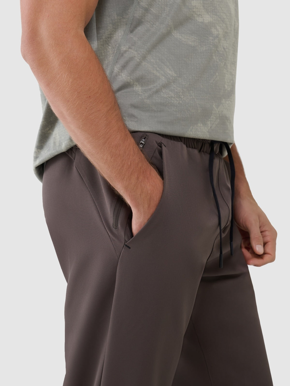 Men's quick-drying training pants - brown