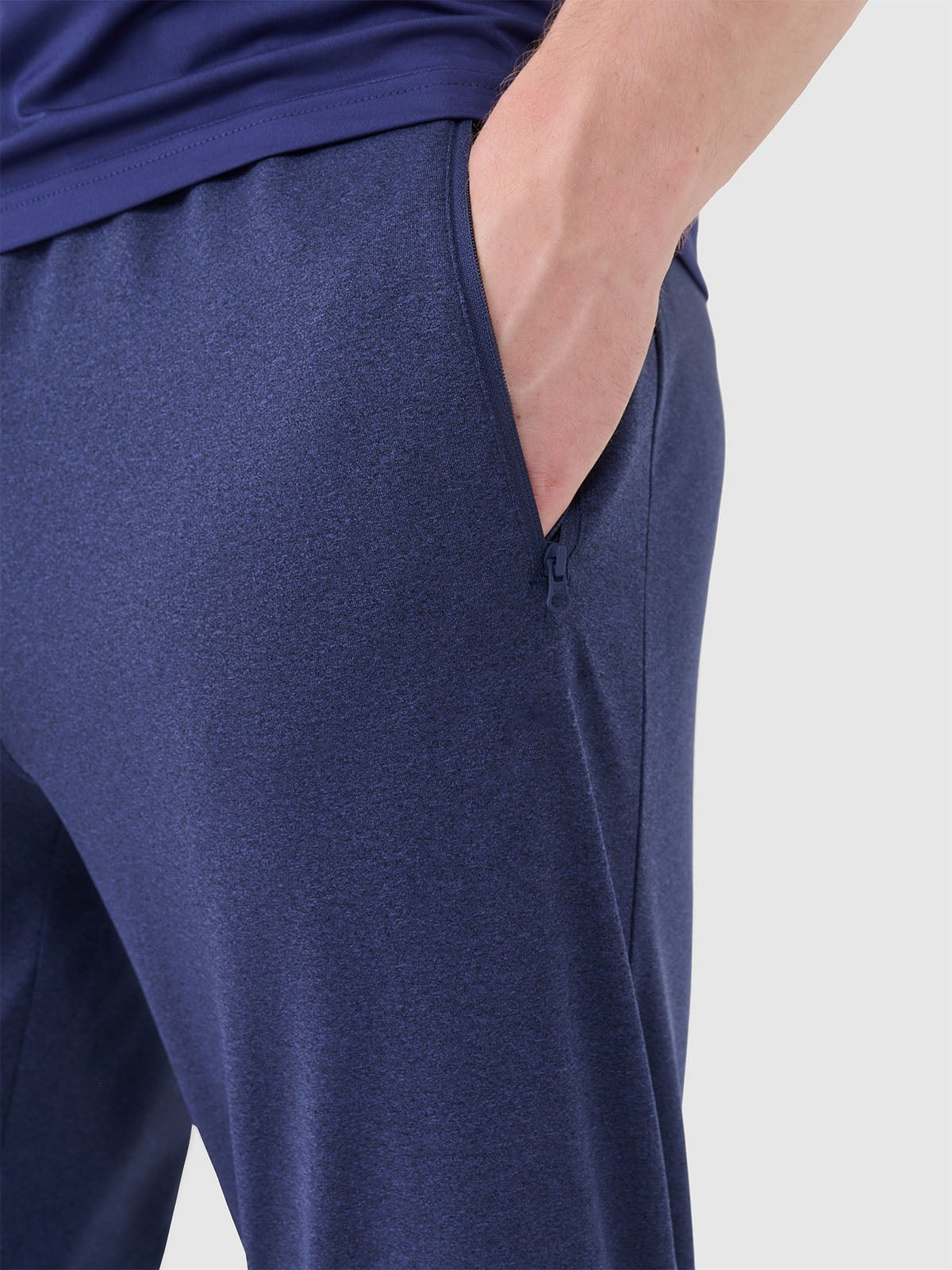 Men's quick-drying training pants - navy blue