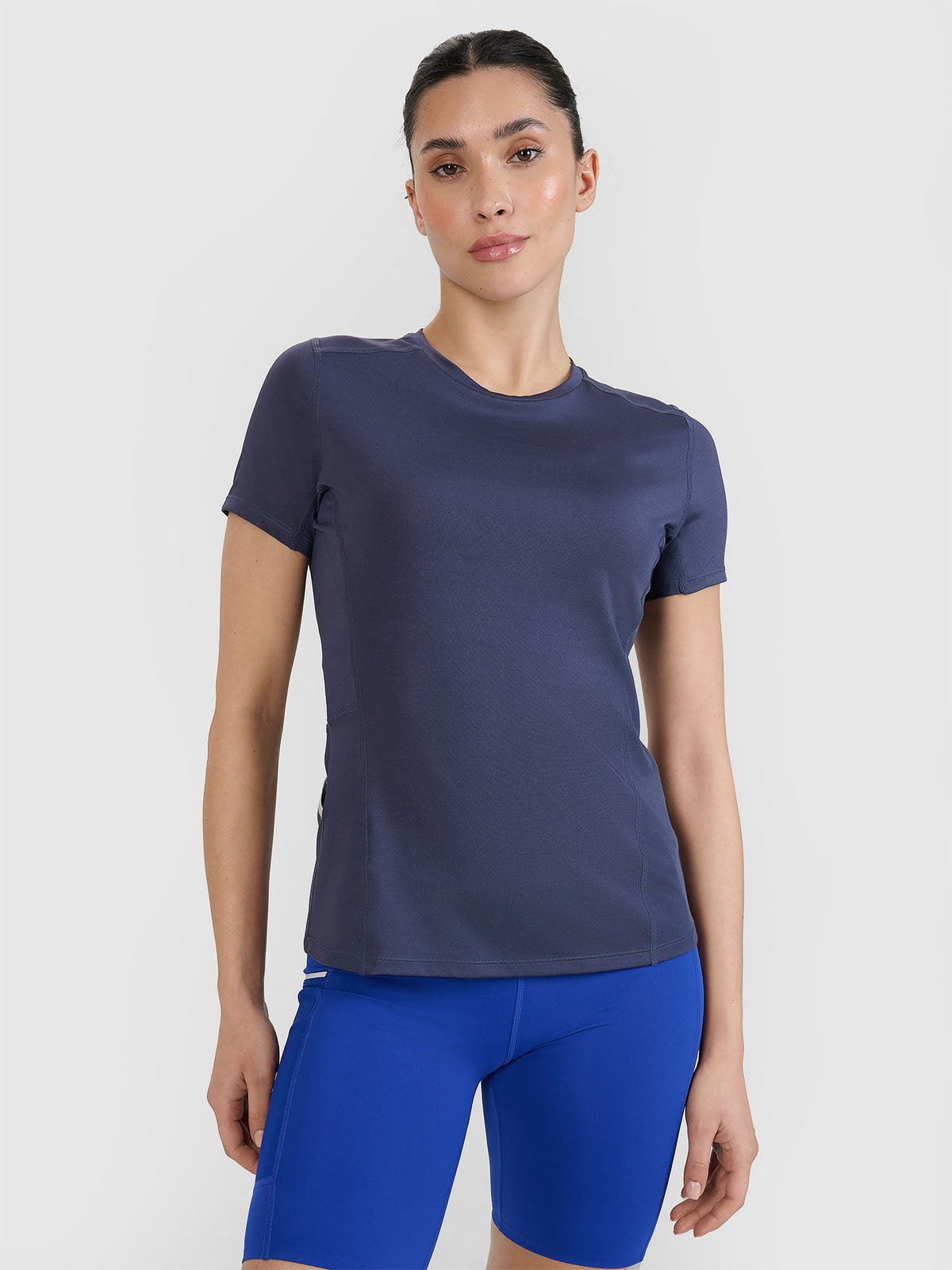 Women's regular trail running T-shirt - grey