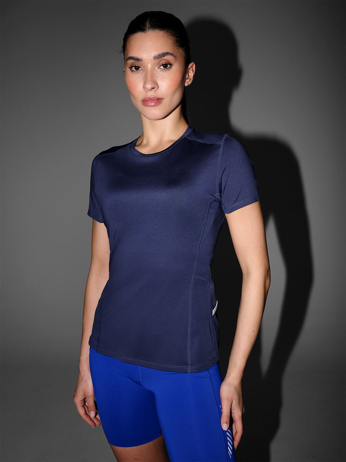 Women's regular trail running T-shirt - grey