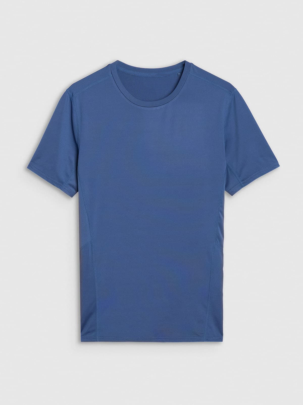 Men's slim quick-drying running T-shirt - navy blue