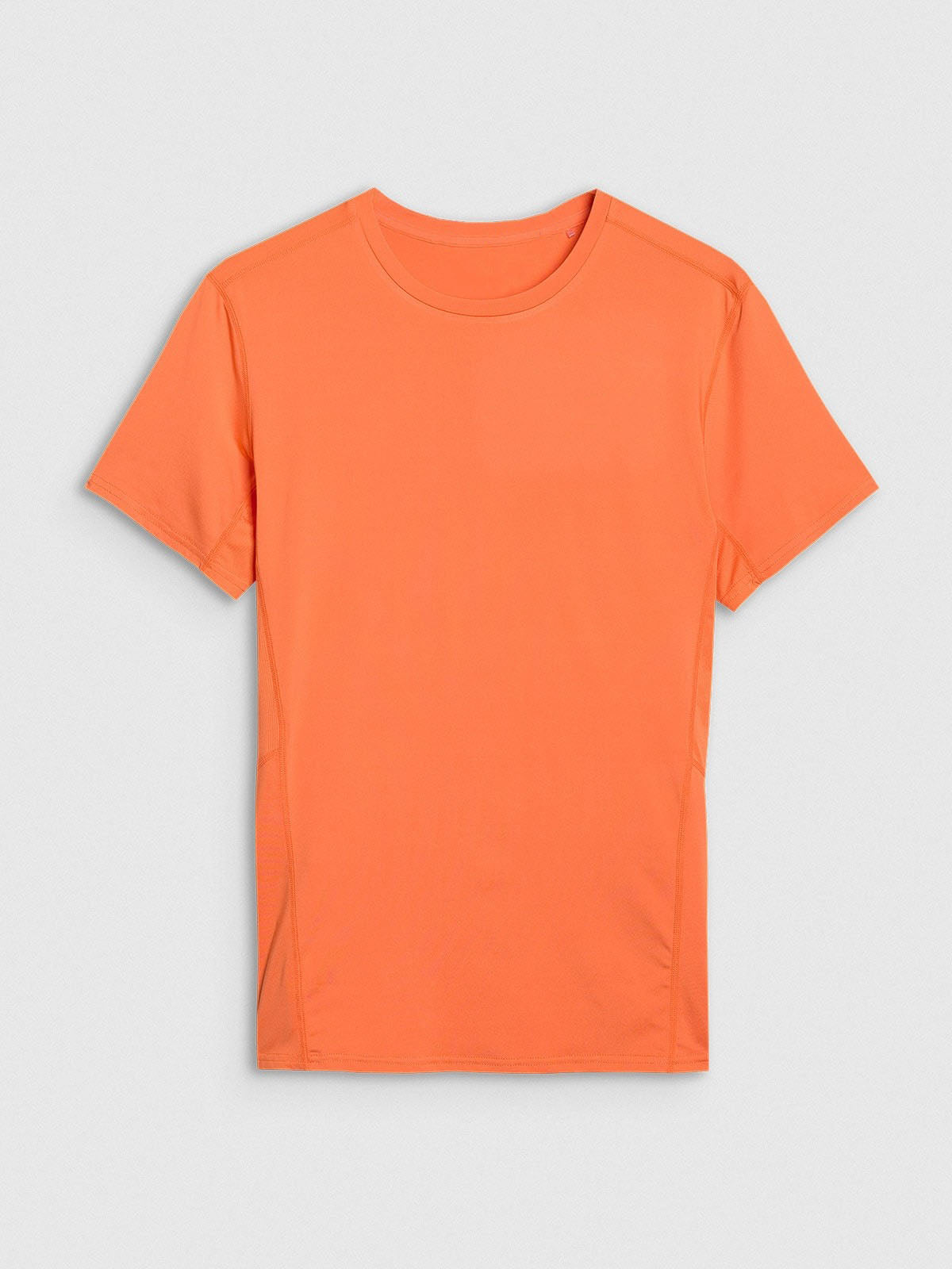 Men's quick-drying slim running T-shirt - orange