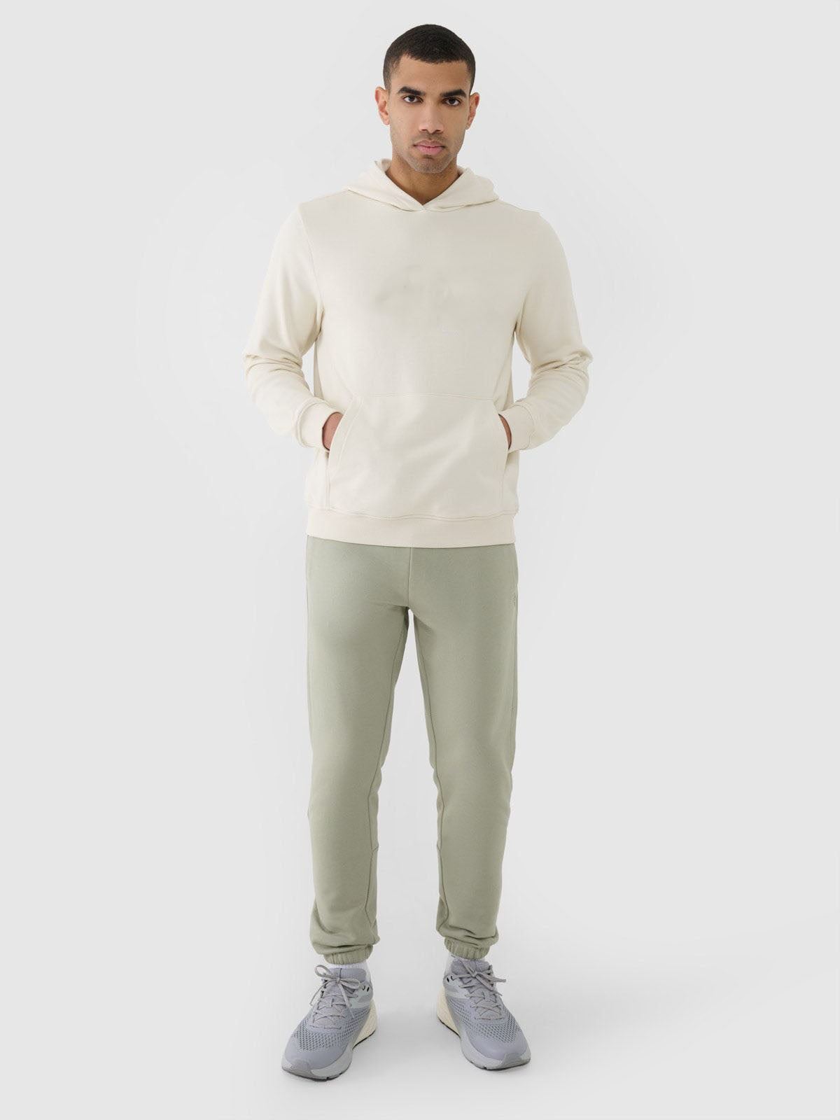 Men's pullover hoodie - beige