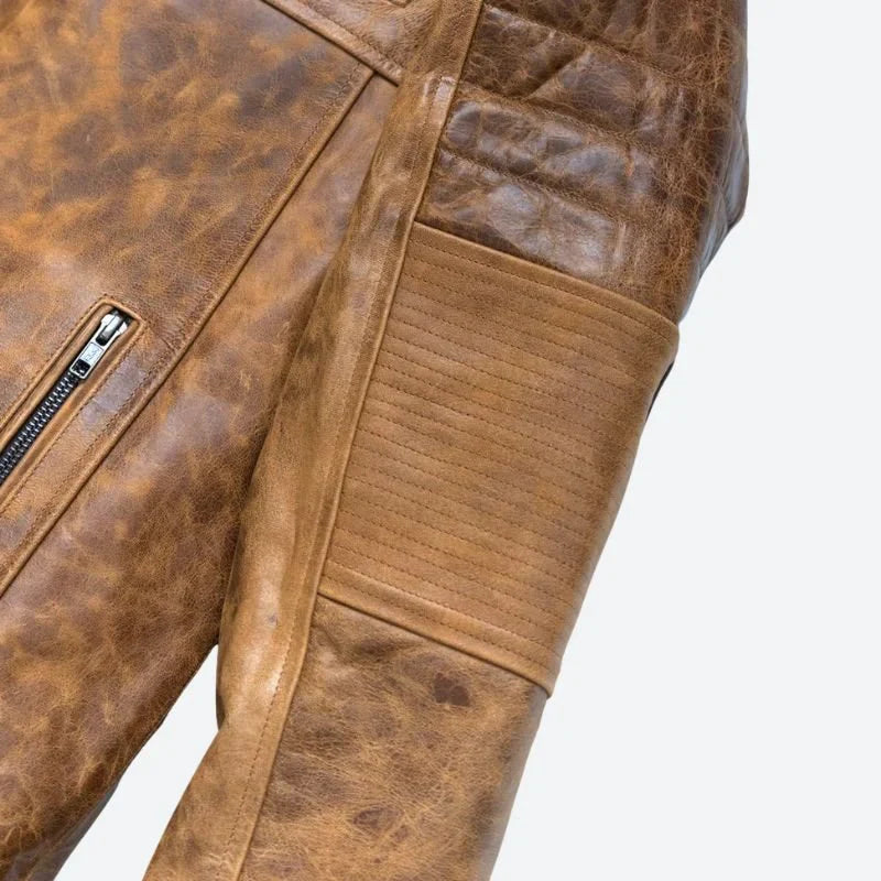 Cafe Racer Leather Jacket