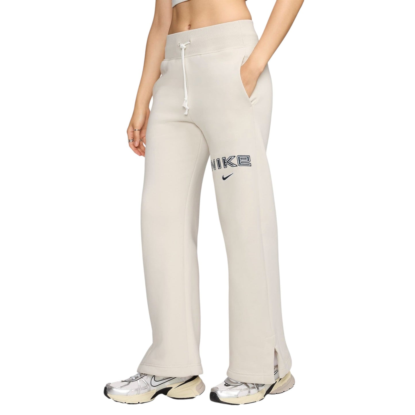 Nike Phoenix Fleece Wide-Leg Logo Pants