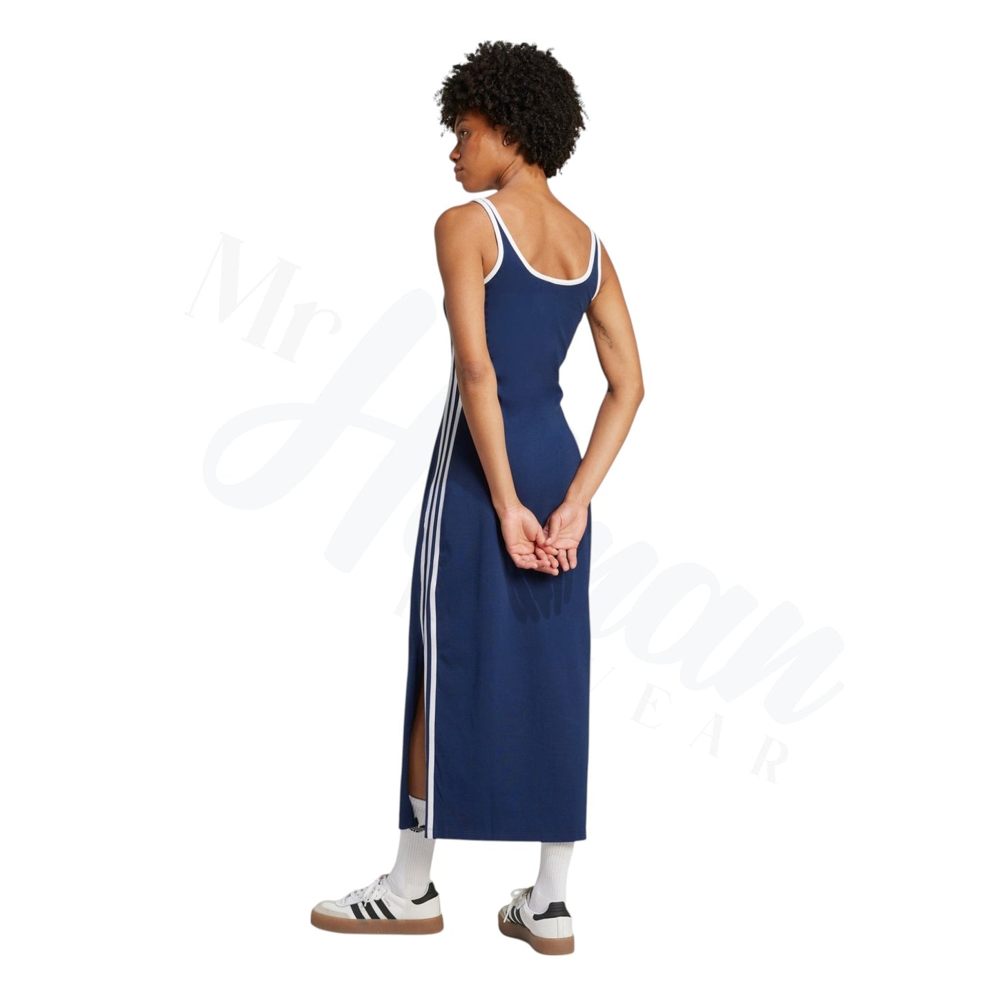 Effortless Edge: 3-Stripes Maxi Dress