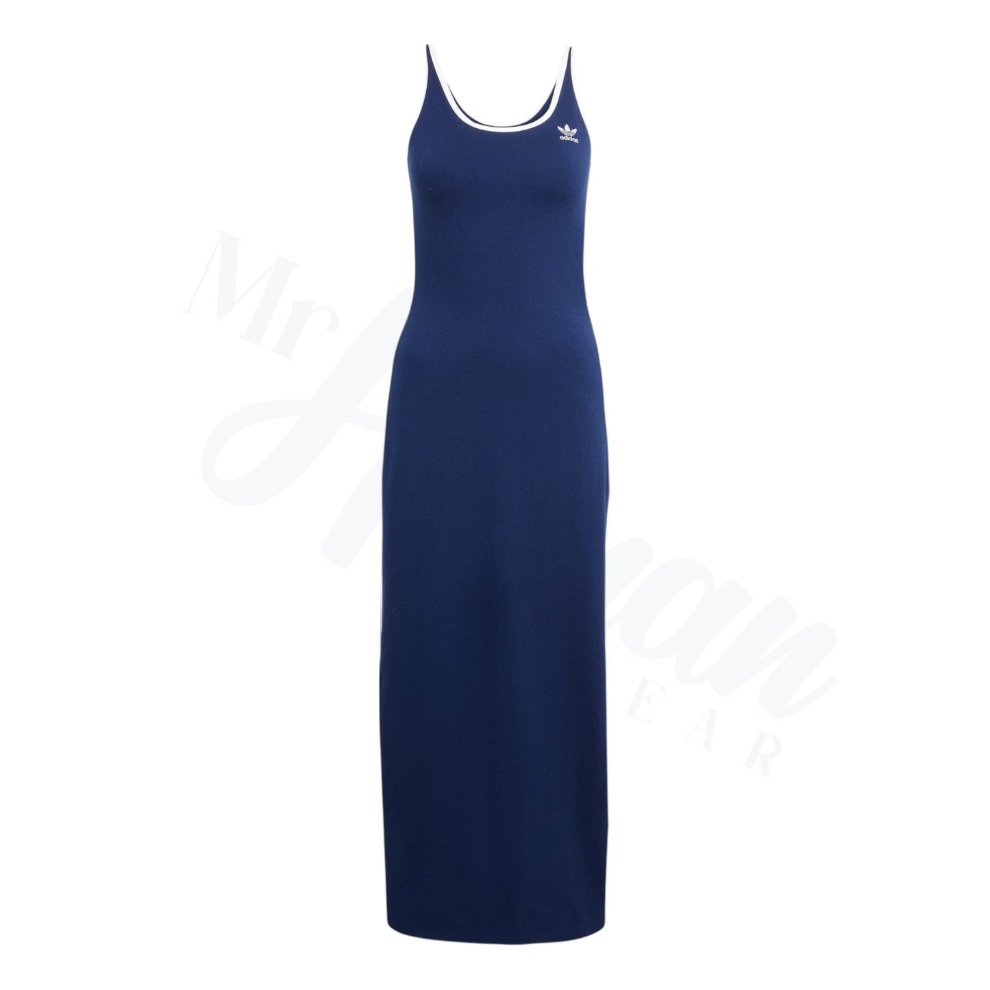 Effortless Edge: 3-Stripes Maxi Dress