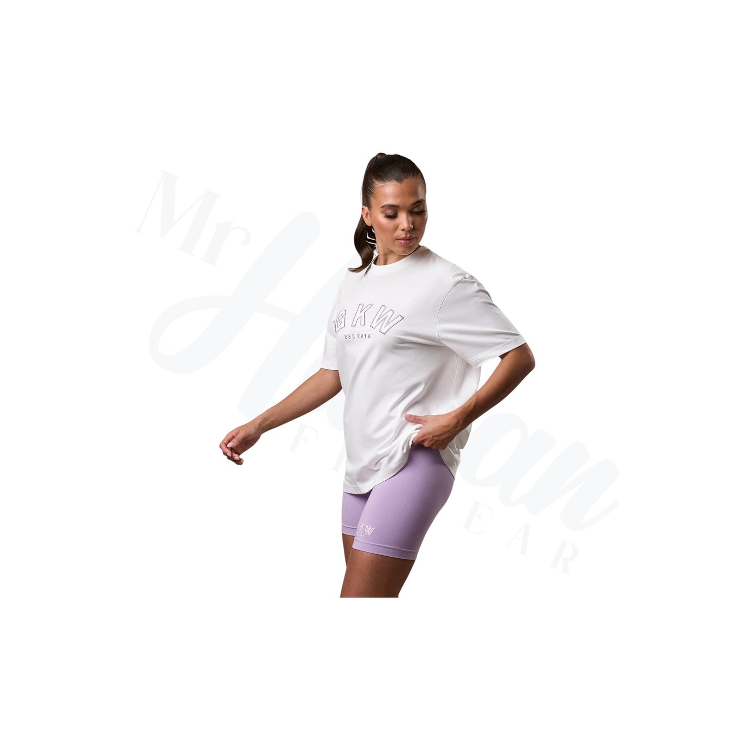 GKW Boyfriend Tee in Soft Cream Shade