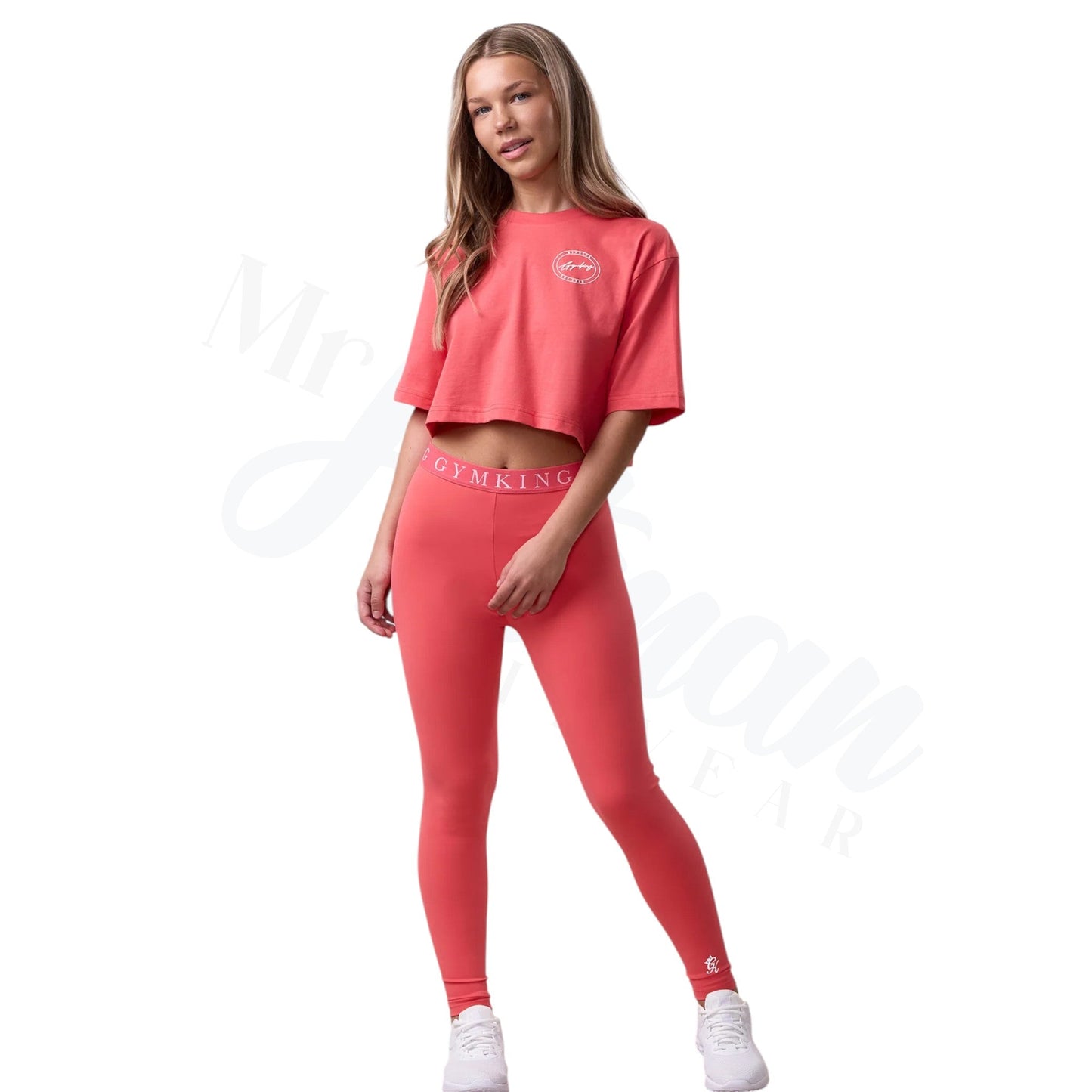 Kids Origin Cropped Tee - Coral