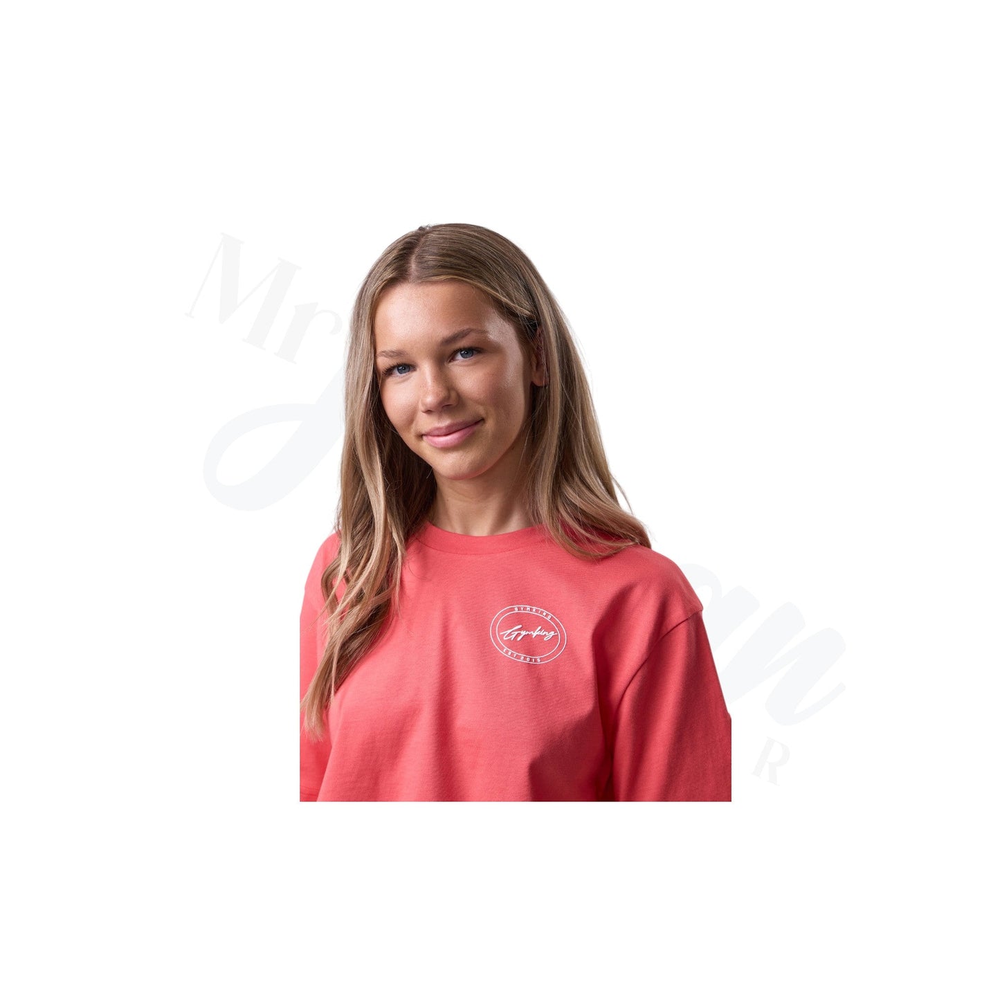 Kids Origin Cropped Tee - Coral