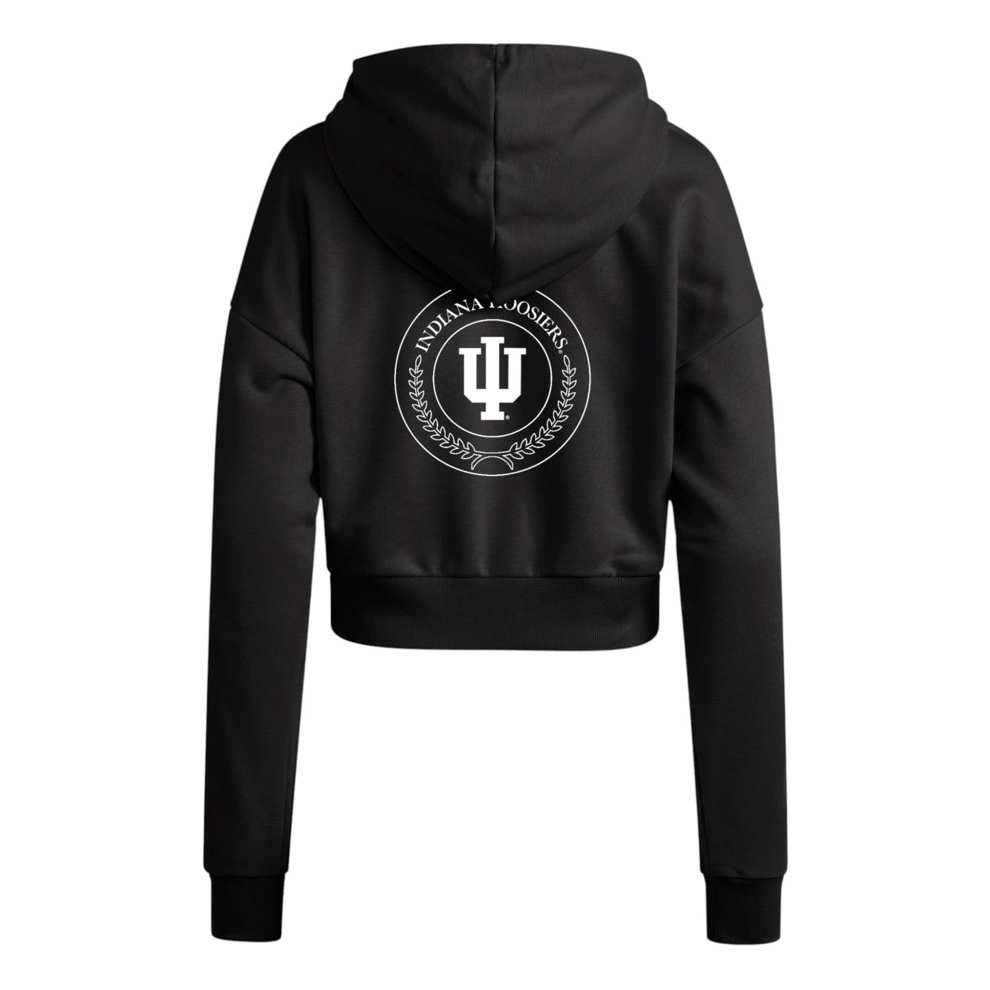 Cropped Indiana Hoosiers 3-Stripes Hoodie