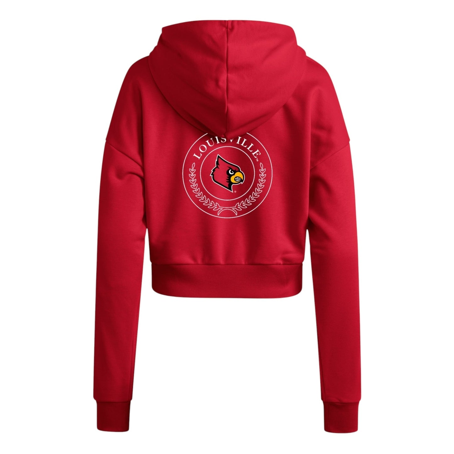 Essentials Louisville Cardinals Crop Hoodie