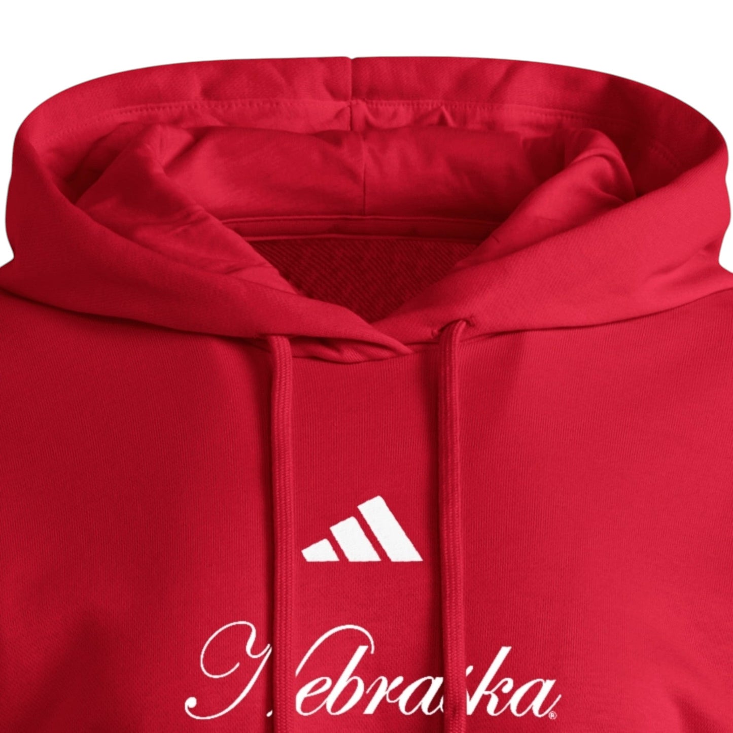 "Nebraska Cornhuskers 3-Stripes Crop Hoodie"