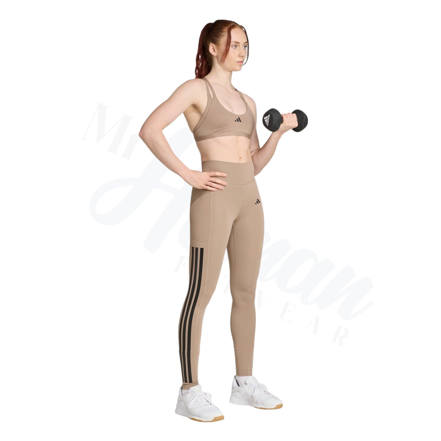 Sleek adidas Optime 3-Stripes Workout Leggings