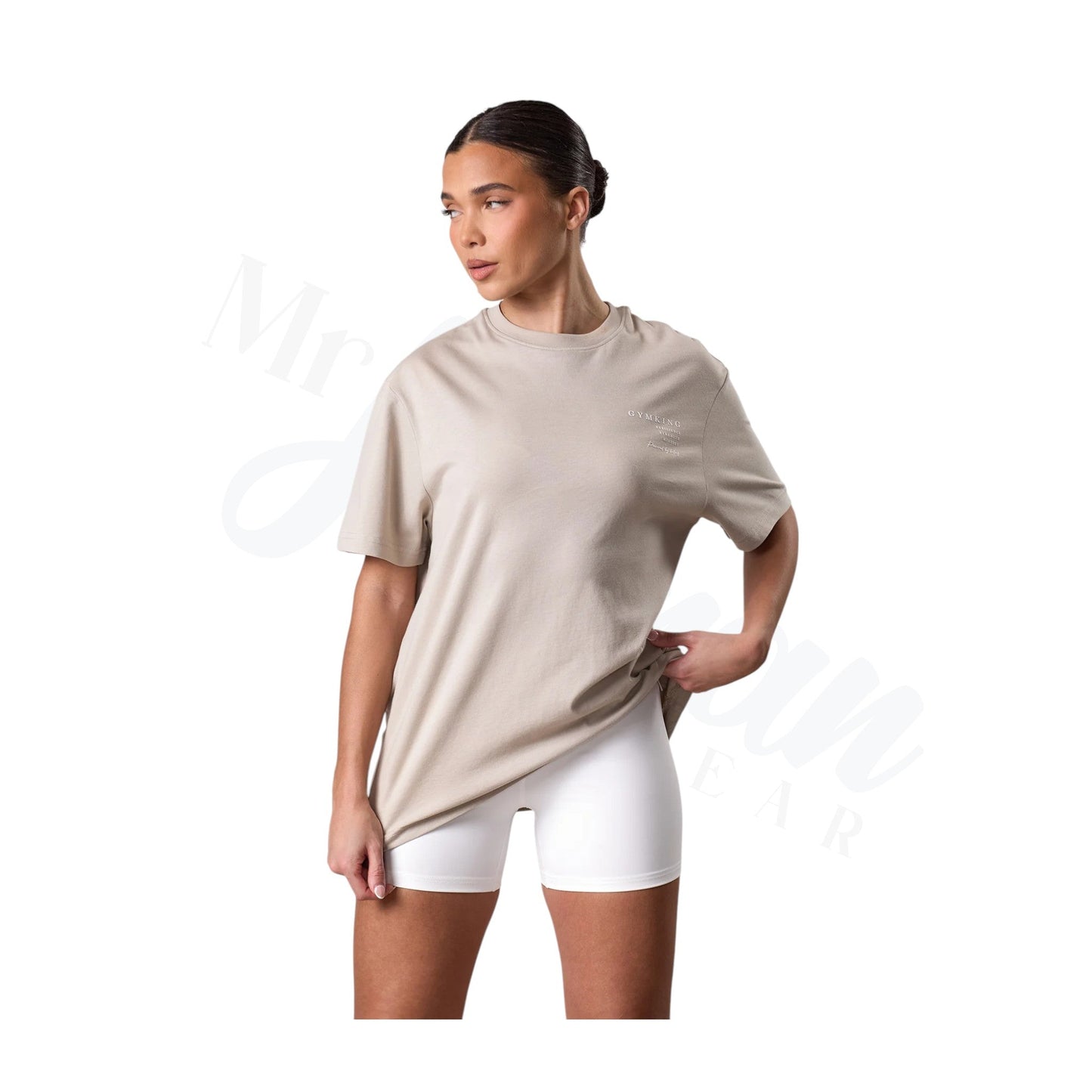 Effortless Style in Vanilla Brown Tee