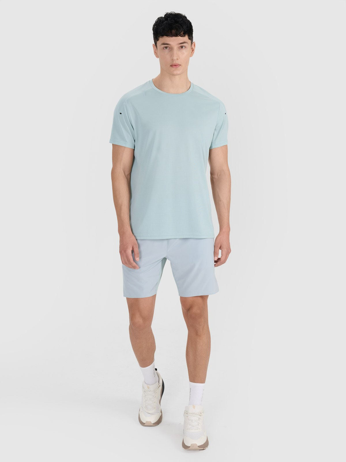 Men's regular quick-drying training T-shirt Robert Lewandowski - turquoise