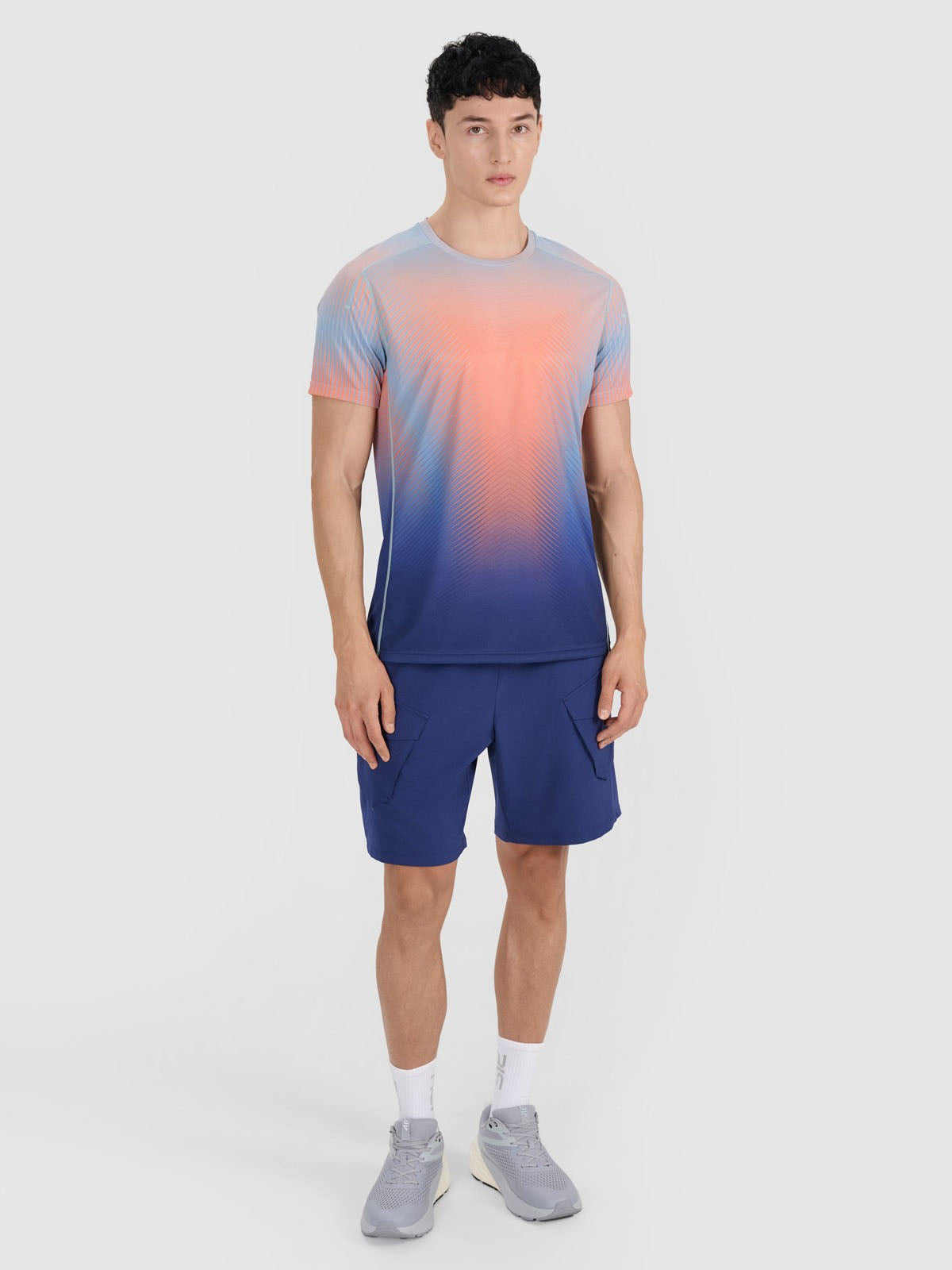 Men's regular quick-drying training T-shirt Robert Lewandowski - turquoise