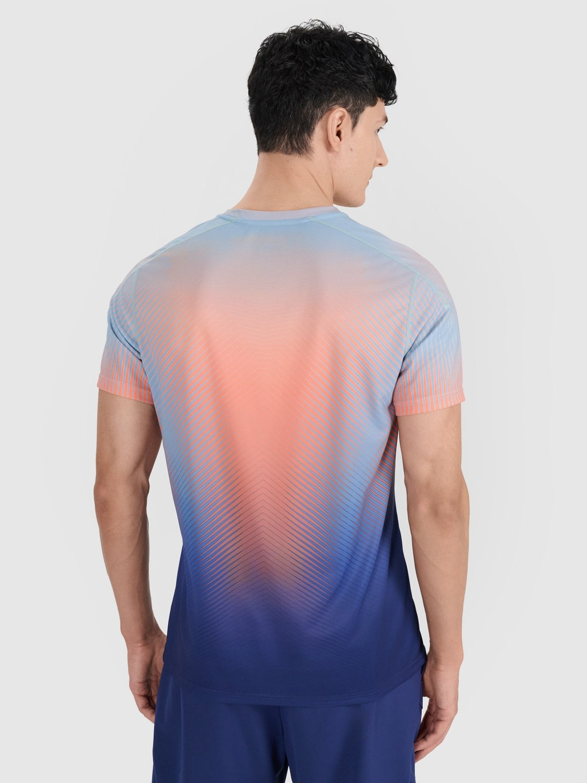 Men's regular quick-drying training T-shirt Robert Lewandowski - turquoise