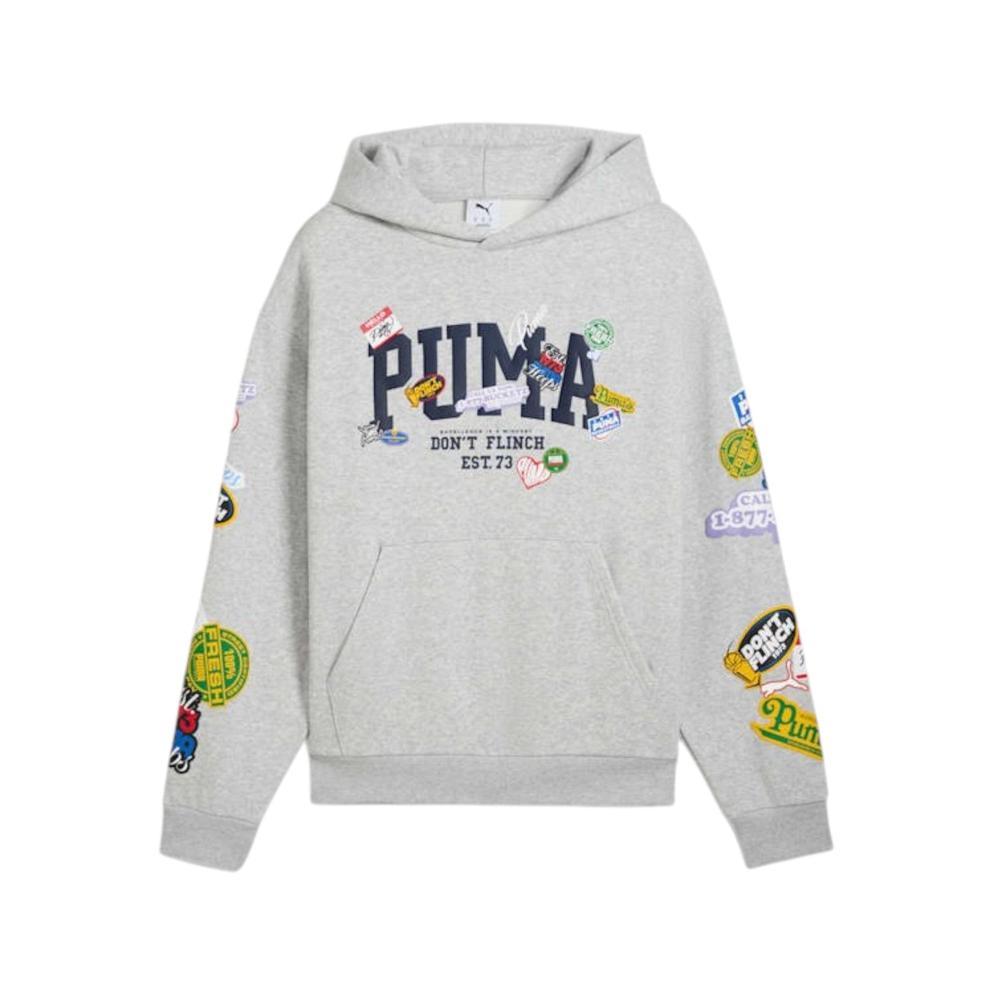 Men’s Bold Sticker Basketball Hoodie