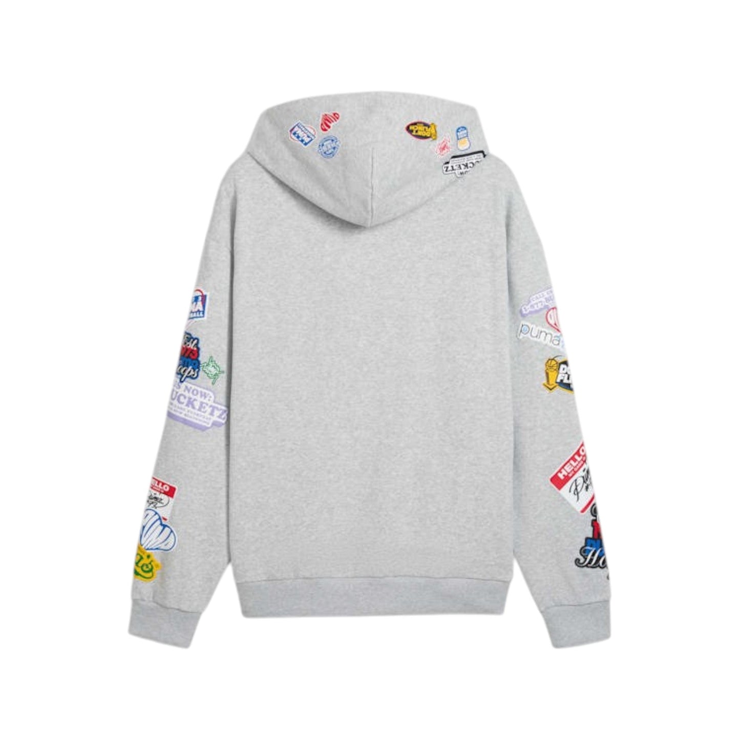 Men’s Bold Sticker Basketball Hoodie