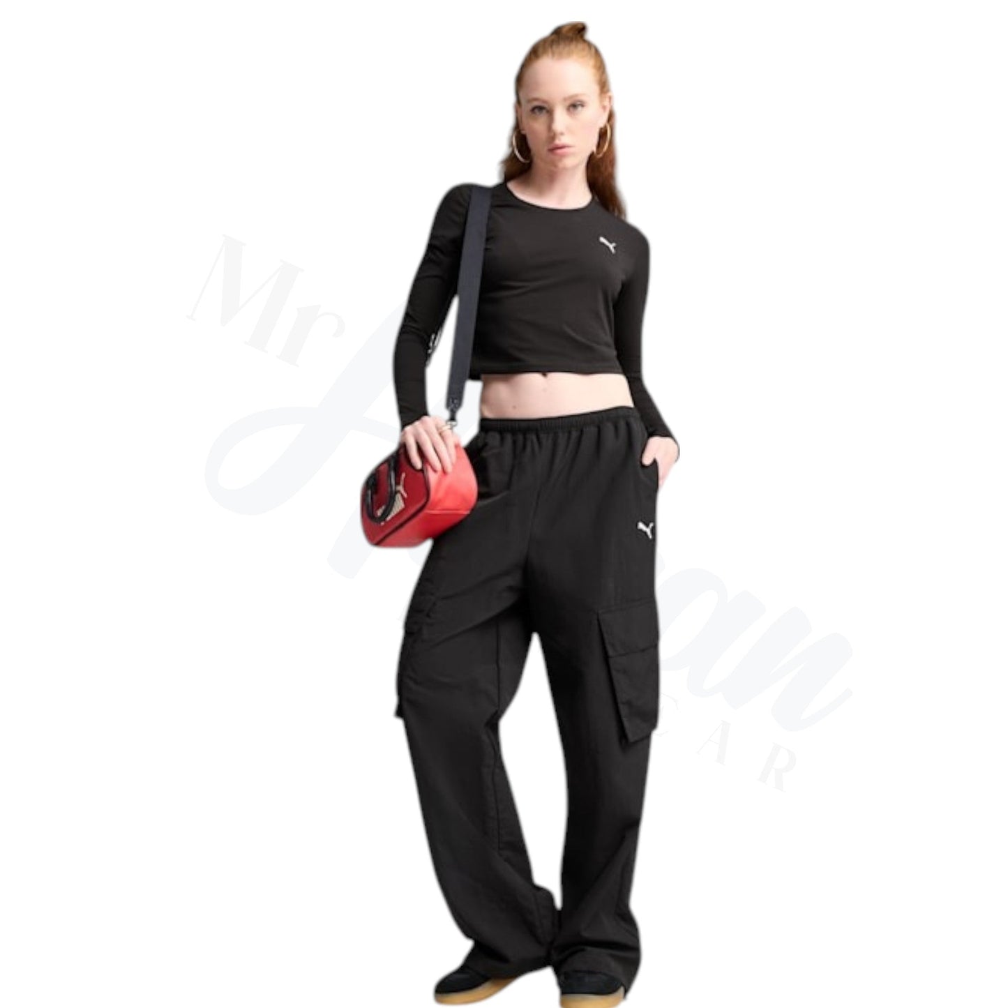 Essentials Womens Woven Cargo Trousers