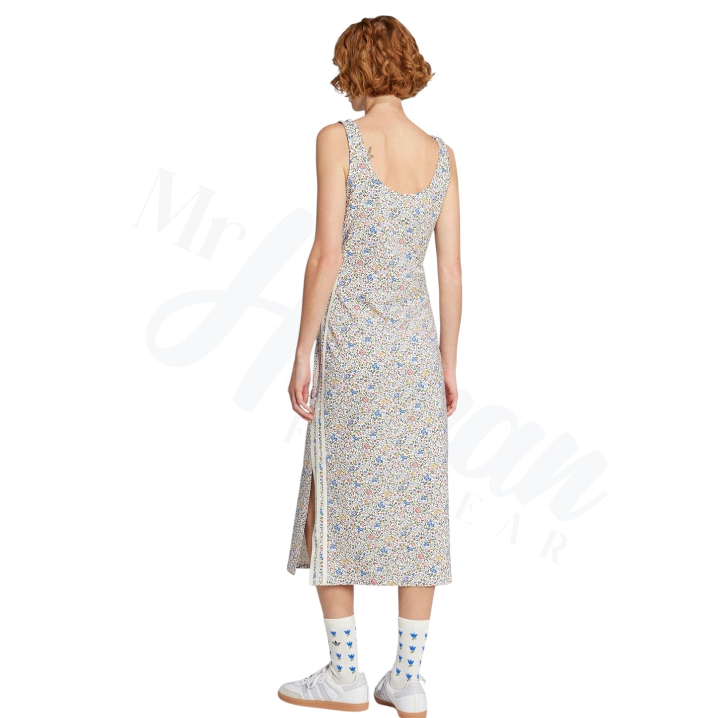 adidas Originals x Liberty London Bodycon 3-Stripes Maxi Dress