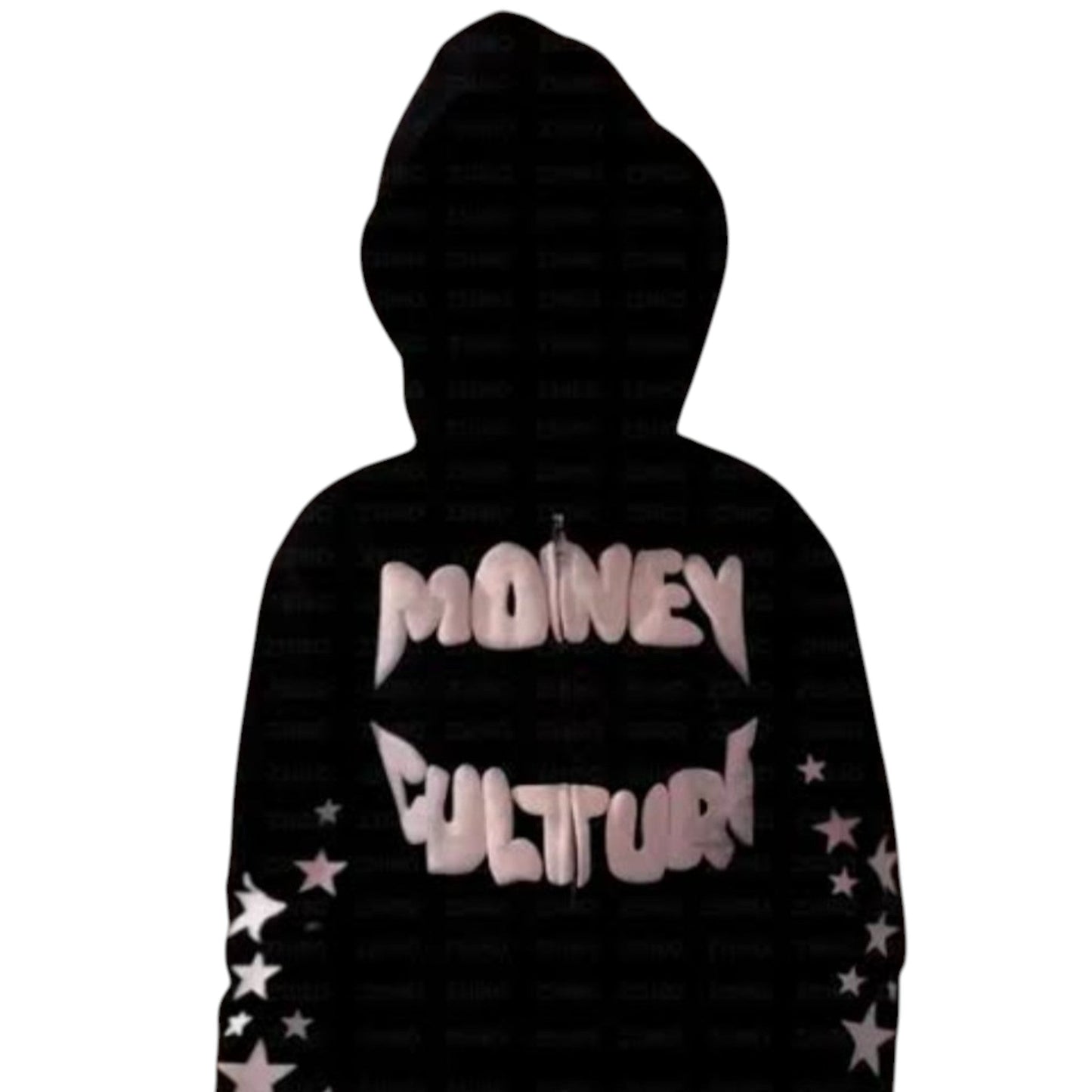 Premium Puff Print Hoodie – Black Edition