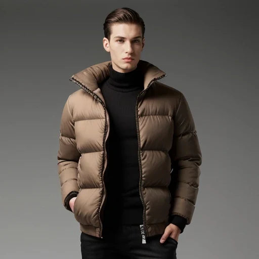 Modern Brown Puffer Jacket