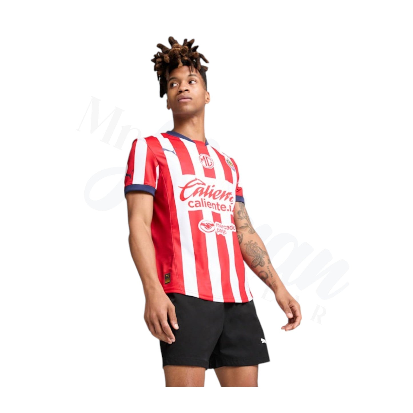 24/25 Red White Home Style  Replica Soccer Jersey-Men