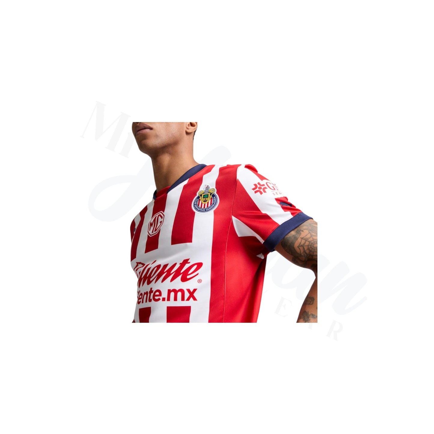 24/25 Red White Home Style  Replica Soccer Jersey-Men