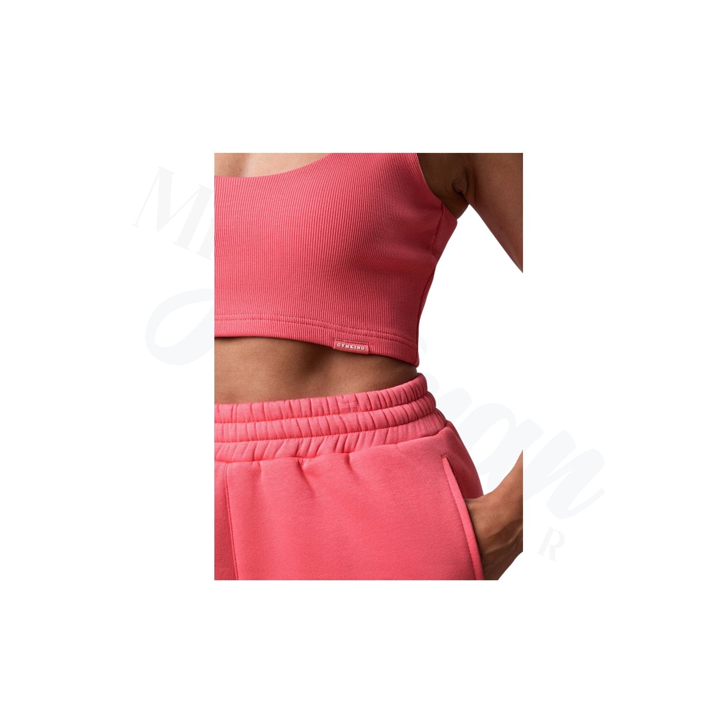 365 Rib Scoop Neck Bralette Spiced - Coral