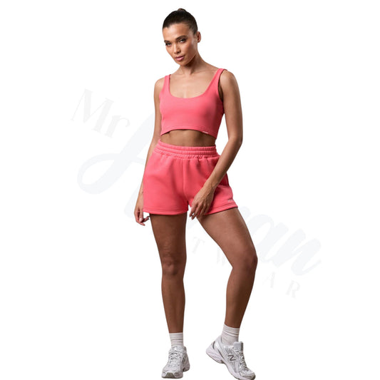 365 Rib Scoop Neck Bralette Spiced - Coral