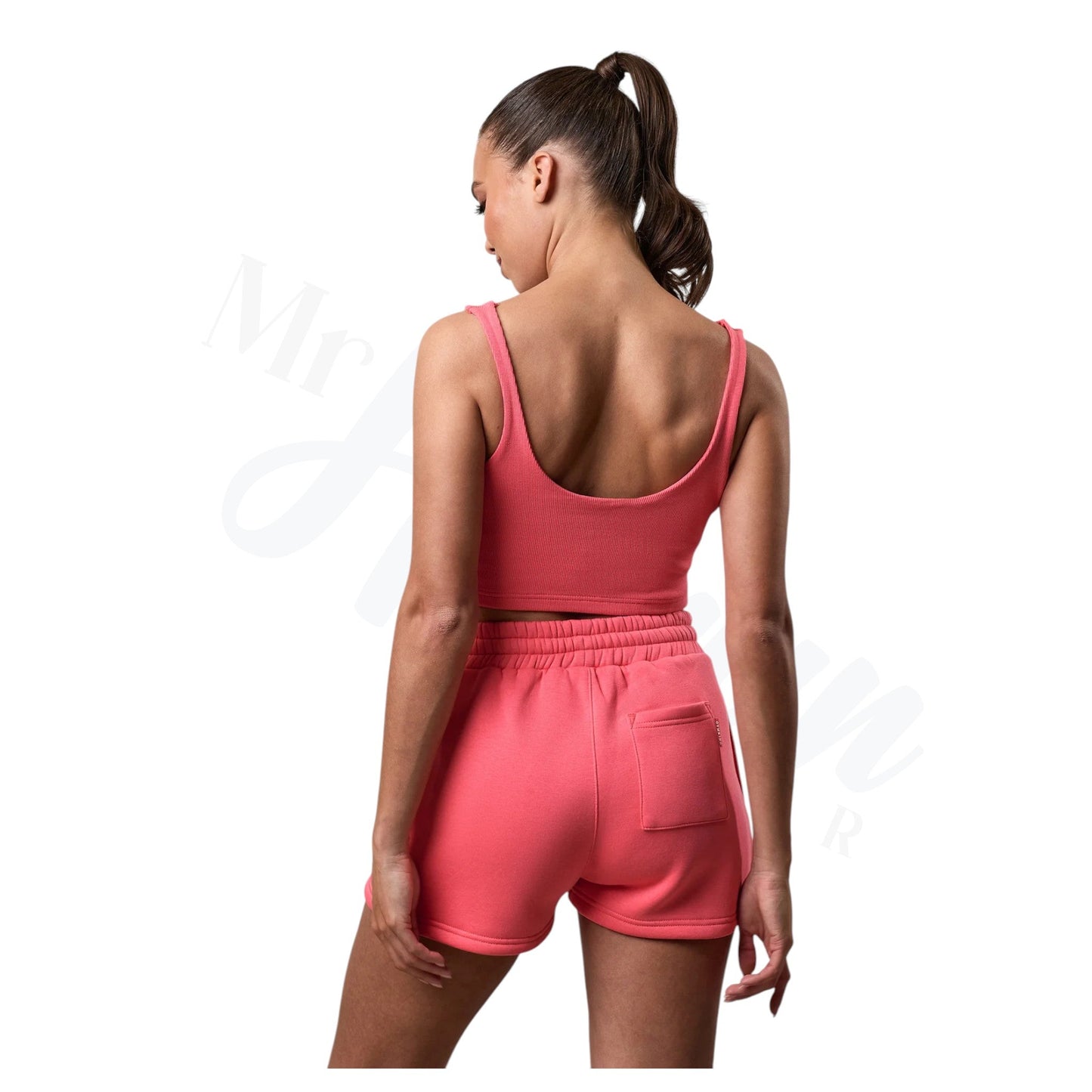 365 Rib Scoop Neck Bralette Spiced - Coral