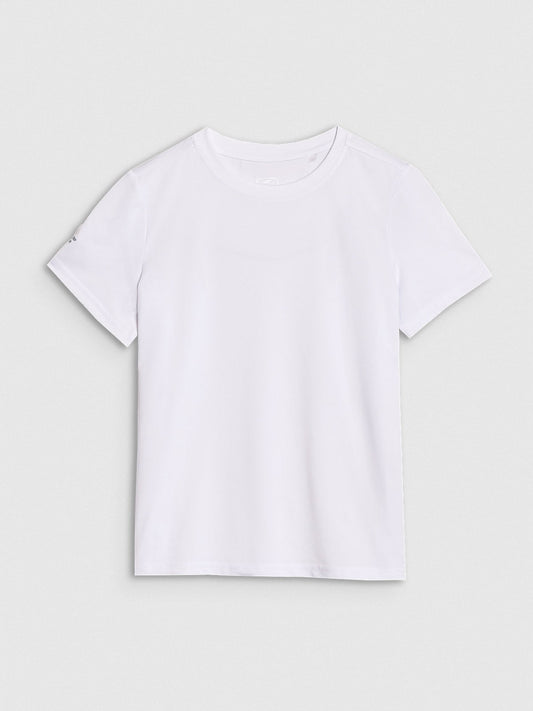 Boy's quick-drying sports T-shirt - white