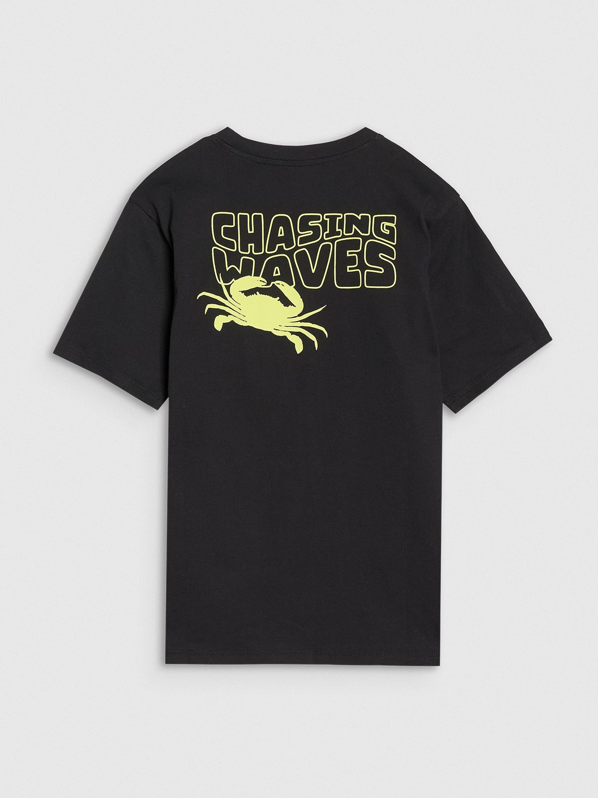 Boy's oversize T-shirt with print - black
