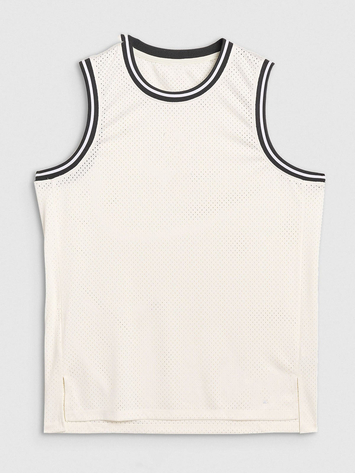 Men's oversized quick-drying basketball tank top - white